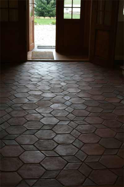 Pak clay black antique interior terracotta floor tile